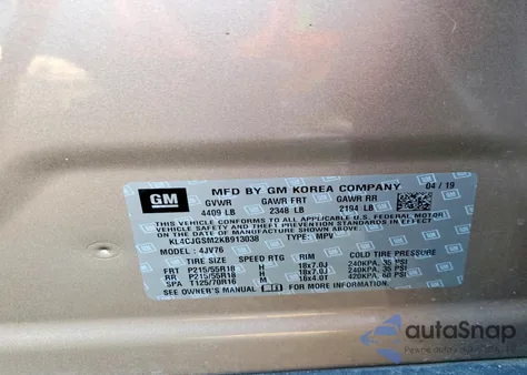 2019 Buick Encore Essence z USA, uszkodzony, nr VIN KL4CJGSM2KB913038